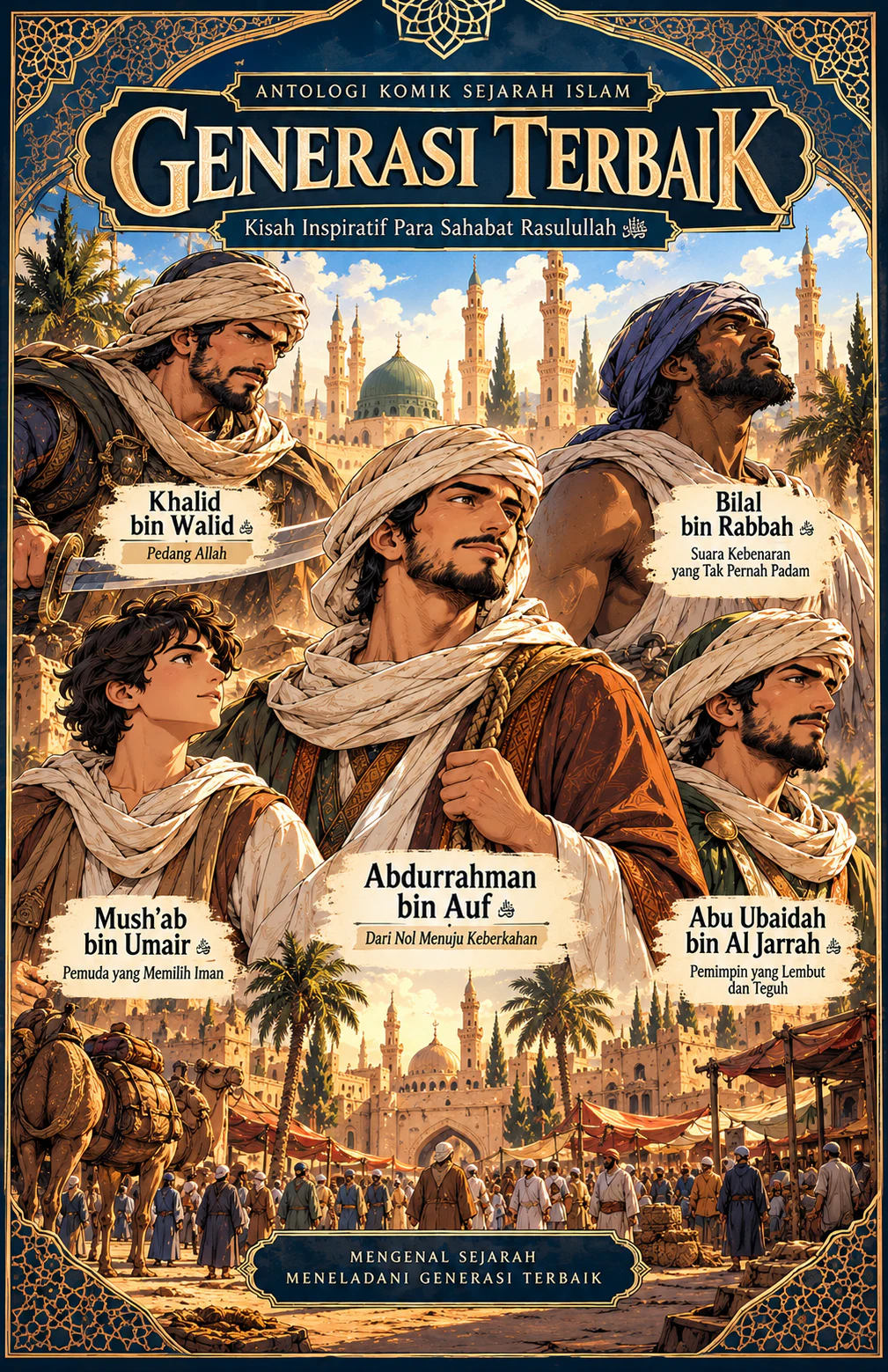 Cover Antologi Komik Sejarah Islam - Generasi Terbaik